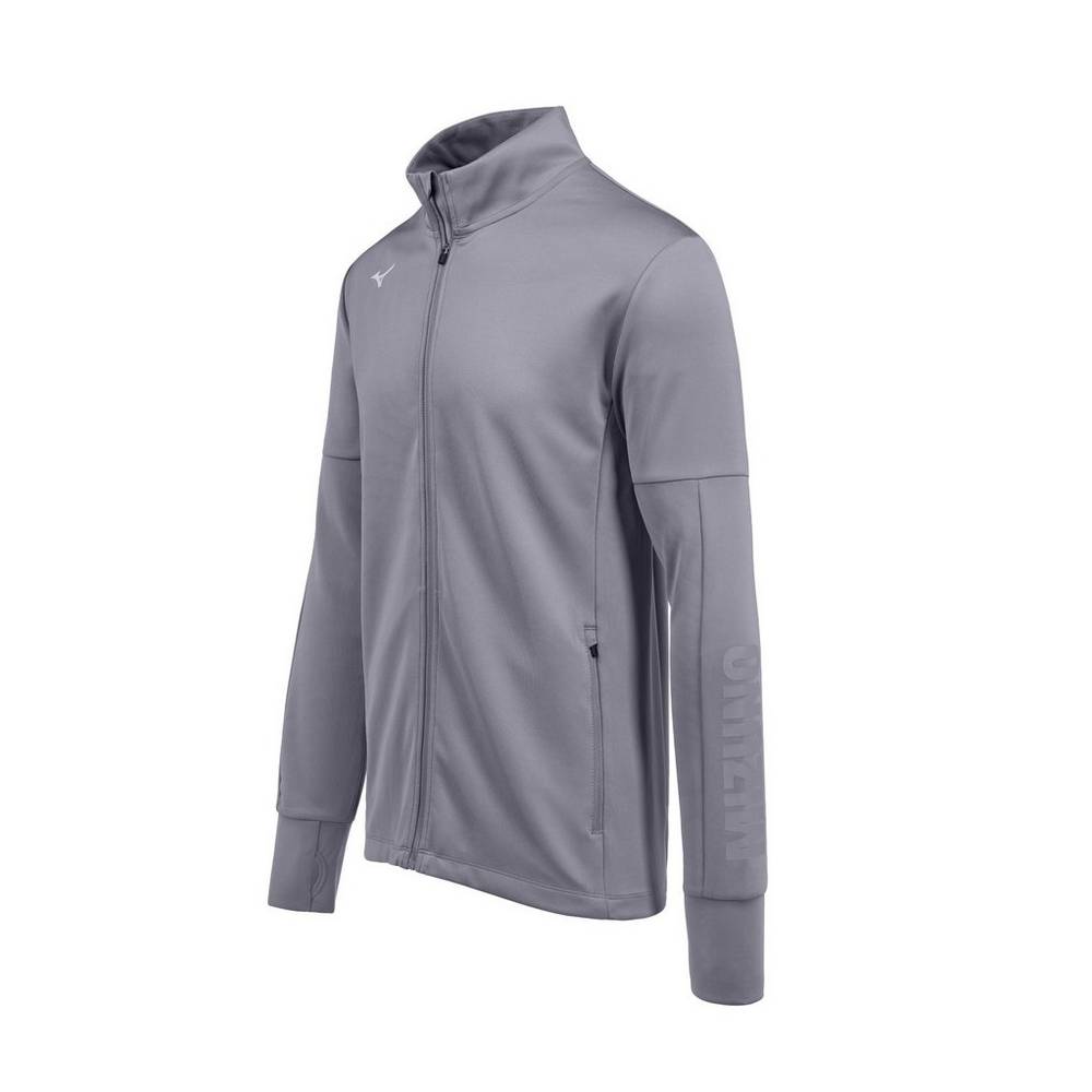 Mizuno Alpha Quest Férfi Jacke Szürke VRP682049